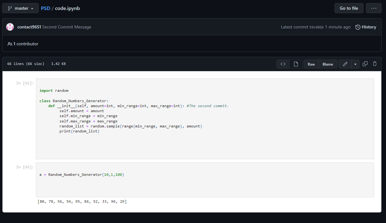 Second Git Commit